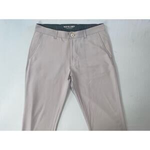 Matte Grey Flat Front Microfiber Chino Golf Pants. Gray, Men's 32X31. EUC!